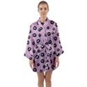 Totoro - Soot Sprites Pattern Long Sleeve Kimono Robe View1