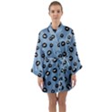 Totoro - Soot Sprites Pattern Long Sleeve Kimono Robe View1