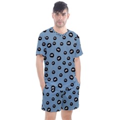 Totoro - Soot Sprites Pattern Men s Mesh Tee And Shorts Set