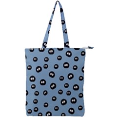 Totoro - Soot Sprites Pattern Double Zip Up Tote Bag by Valentinaart