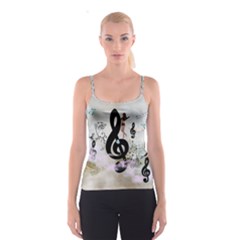 Dancing On A Clef Spaghetti Strap Top by FantasyWorld7