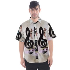 Dancing On A Clef Men s Short Sleeve Shirt