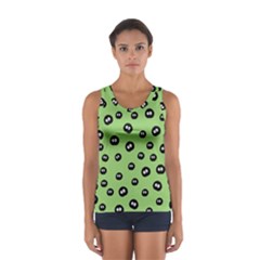 Totoro - Soot Sprites Pattern Sport Tank Top  by Valentinaart