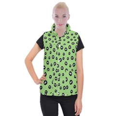 Totoro - Soot Sprites Pattern Women s Button Up Vest by Valentinaart