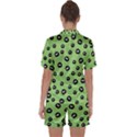 Totoro - Soot Sprites Pattern Satin Short Sleeve Pyjamas Set View2