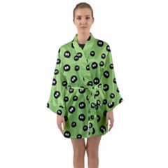 Totoro - Soot Sprites Pattern Long Sleeve Kimono Robe by Valentinaart