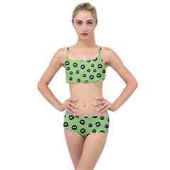 Totoro - Soot Sprites Pattern Layered Top Bikini Set