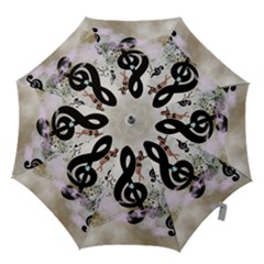 Dancing On A Clef Hook Handle Umbrellas (small) by FantasyWorld7