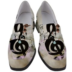 Dancing On A Clef Women s Chunky Heel Loafers