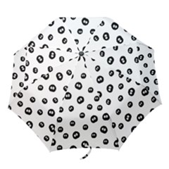 Totoro - Soot Sprites Pattern Folding Umbrellas by Valentinaart