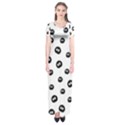 Totoro - Soot Sprites Pattern Short Sleeve Maxi Dress View1