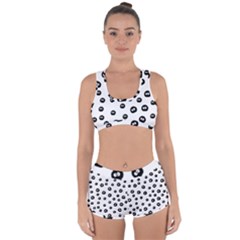 Totoro - Soot Sprites Pattern Racerback Boyleg Bikini Set by Valentinaart