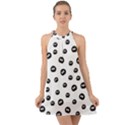 Totoro - Soot Sprites Pattern Halter Tie Back Chiffon Dress View1