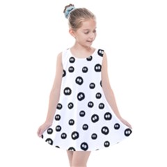 Totoro - Soot Sprites Pattern Kids  Summer Dress by Valentinaart