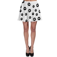 Totoro - Soot Sprites Pattern Skater Skirt by Valentinaart