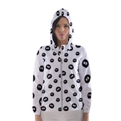 Totoro - Soot Sprites Pattern Hooded Windbreaker (women) by Valentinaart