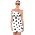 Totoro - Soot Sprites Pattern One Soulder Bodycon Dress View1