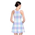 Gingham Duo Aqua On Lavender Reversible Skater Dress View2