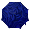 Black And Blue Linear Abstract Print Hook Handle Umbrellas (Medium) View1