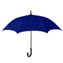 Black And Blue Linear Abstract Print Hook Handle Umbrellas (Medium) View3