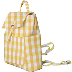 Gingham Duo Orange On Yellow Buckle Everyday Backpack