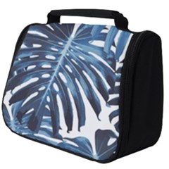 Blue monstera leaves Full Print Travel Pouch (Big)