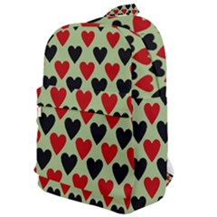 Red & Black Hearts - Olive Classic Backpack by WensdaiAmbrose