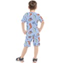 Dinosaurs - baby blue Kids  Tee and Shorts Set View2