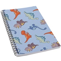 Dinosaurs - Baby Blue 5 5  X 8 5  Notebook by WensdaiAmbrose