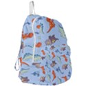 Dinosaurs - baby blue Foldable Lightweight Backpack View3