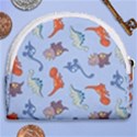 Dinosaurs - baby blue Horseshoe Style Canvas Pouch View2