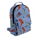 Dinosaurs - baby blue Flap Pocket Backpack (Small) View2