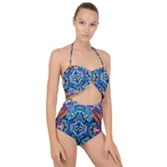 Ml 93 Scallop Top Cut Out Swimsuit