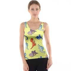 Dinosaurs - Yellow Finch Tank Top by WensdaiAmbrose