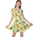 Dinosaurs - Yellow Finch Cap Sleeve Dress View1