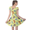 Dinosaurs - Yellow Finch Cap Sleeve Dress View2