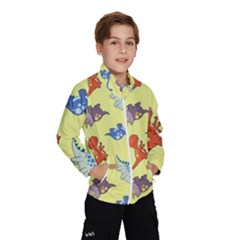 Dinosaurs - Yellow Finch Windbreaker (kids) by WensdaiAmbrose