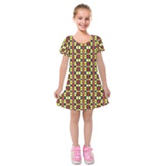 Ml 95 Kids  Short Sleeve Velvet Dress by ArtworkByPatrick