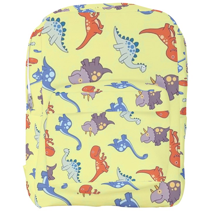 Dinosaurs - Yellow Finch Full Print Backpack