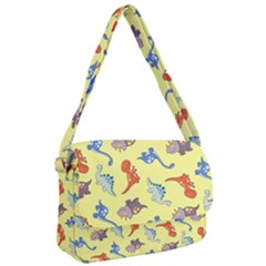 Dinosaurs - Yellow Finch Courier Bag by WensdaiAmbrose