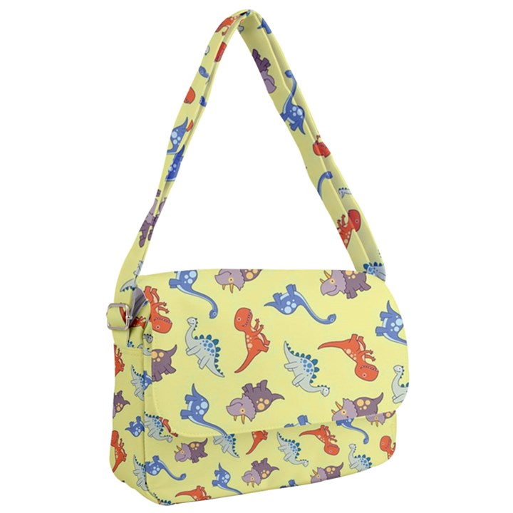 Dinosaurs - Yellow Finch Courier Bag