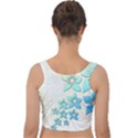 Flowers Background Leaf Leaves Blue Velvet Crop Top View2