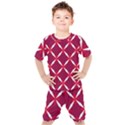 Christmas Background Wallpaper Kids  Tee and Shorts Set View1