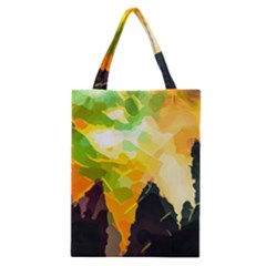 Forest Trees Nature Wood Green Classic Tote Bag by Pakrebo