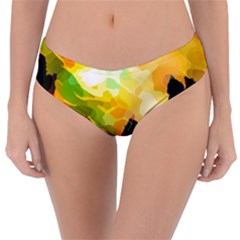 Forest Trees Nature Wood Green Reversible Classic Bikini Bottoms by Pakrebo