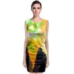 Forest Trees Nature Wood Green Classic Sleeveless Midi Dress by Pakrebo