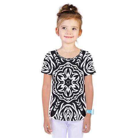 Pattern Star Design Texture Kids  One Piece Tee by Pakrebo