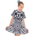 Pattern Star Design Texture Kids  Short Sleeve Shirt Dress View1