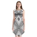 Pattern Tile Repeating Geometric Sleeveless Chiffon Dress   View1