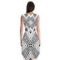 Pattern Tile Repeating Geometric Sleeveless Chiffon Dress   View2